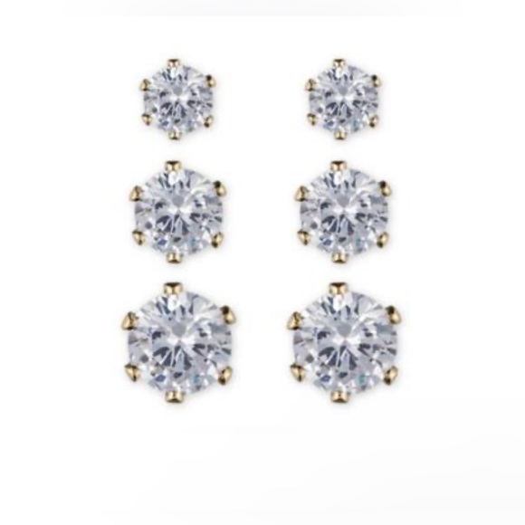 Anne Klein Jewelry - Anne Klein Gold Tone Cubic Zirconia Earrings Collection